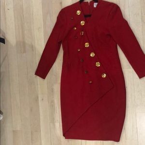 Vintage red dress. Approx size 10